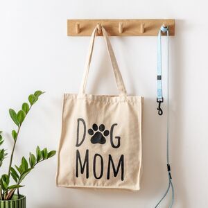 Park Life Designs Dog Mom Tote Bag in Cream NWT